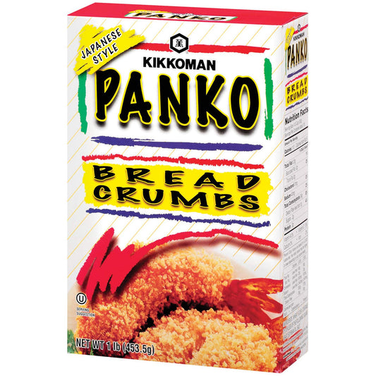 Kikkoman Panko Bread Crumbs, 1Lb Box (6 Pack)