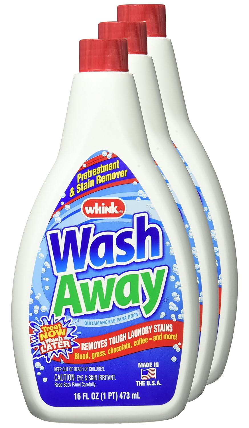 Whink - Wash Away Laundry Stain Remover for Tough Laundry Stains - 16oz, 6 Pack : Health & Household