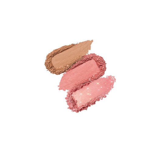Kiko Milano Multi Finish Trio Blush & Bronzer Palette | 1 Bronzer And 2 Blushes In Matte And Metallic Finishes