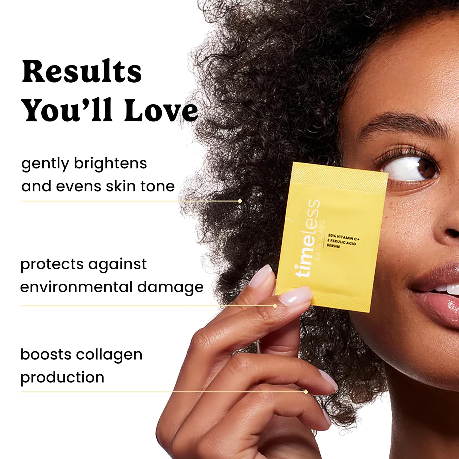 Timeless Skin Care 20% Vitamin C Serum With Vitamin E & Ferulic Acid - Brightening Serum - For Oily & Dry Face - Fragrance-Free - 28 Single-Use Pouches : Beauty & Personal Care