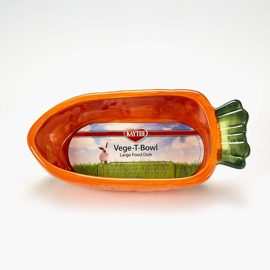 Kaytee Vege-T-Bowl Carrot 7.5 Inches,Green