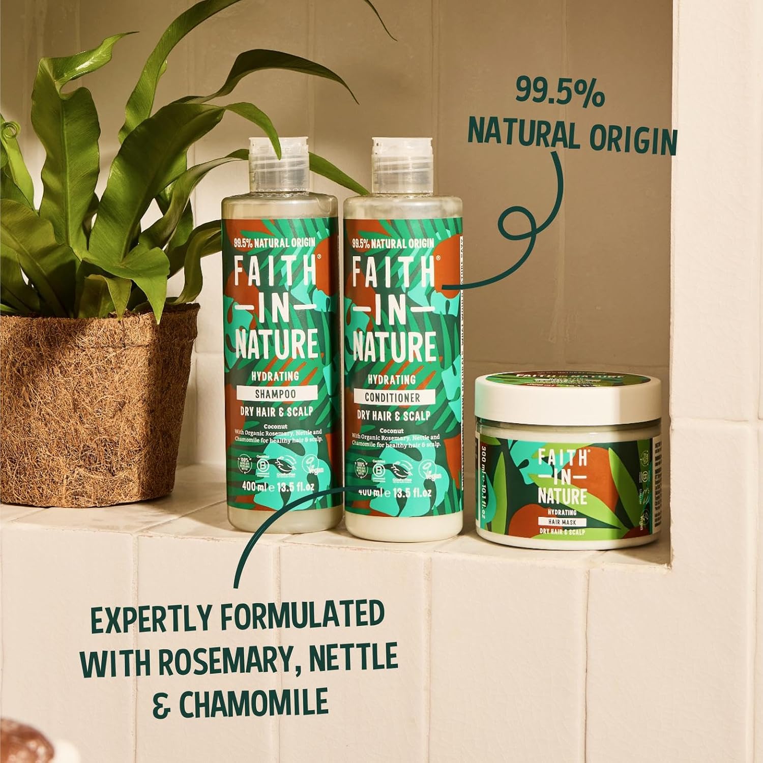 Faith In Nature Natural Wild Rose Conditioner, Nourishing for Normal Hair & Scalp, Vegan & Cruelty Free, No SLS, Silicones or Parabens, 400ml : Amazon.co.uk: Beauty