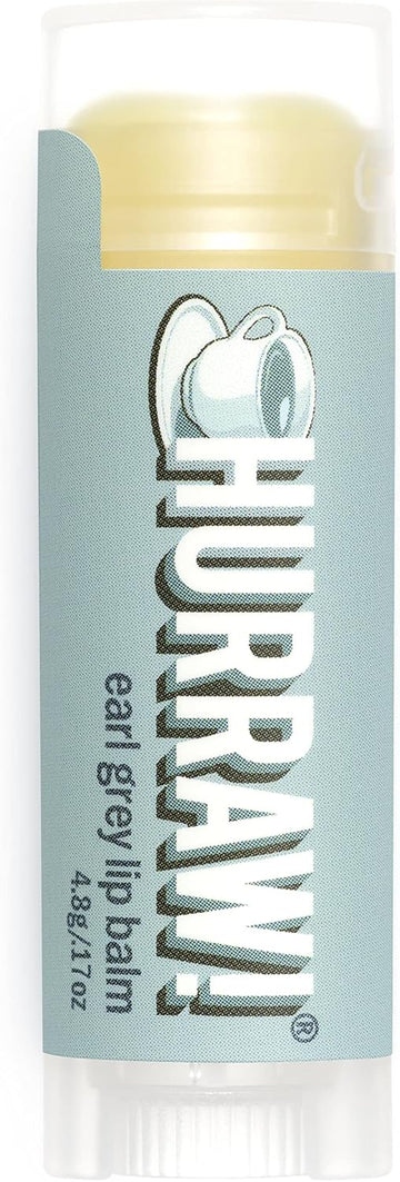 Hurraw! Earl Grey Lip Balm: Organic, Certified Vegan, Cruelty And Gluten Free. Non-Gmo, 100% Natural Ingredients. Bee, Shea, Soy And Palm Free. Made In Usa