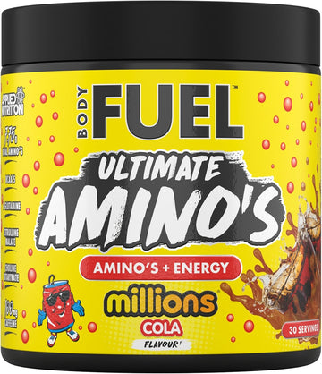 Applied Nutrition Bodyfuel Amino'S - Amino Acids Supplement, Eaa Essential Amino Acids Powder, Muscle Fuel & Recovery (270G - 30 Servings) (Millions Raspberry)