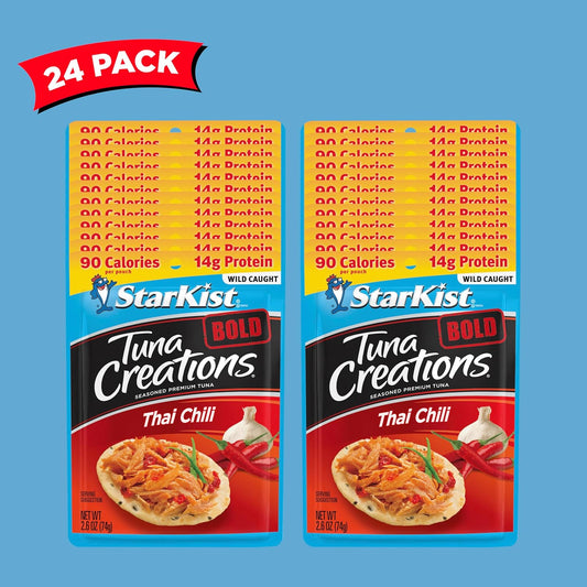 StarKist Tuna Creations Bold Thai Chili Style, Packaging May Vary, 2.6 Oz, Pack of 24