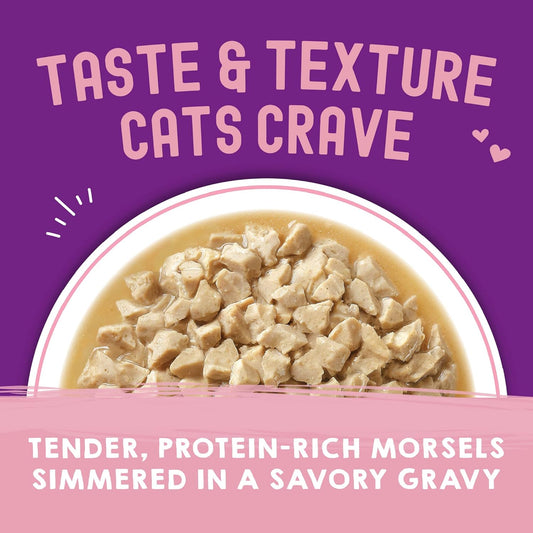 Stella & Chewy’S Carnivore Cravings Morsels & Gravy Chicken & Salmon Recipe Wet Cat Food Pouches – (2.8 Ounce Pouch, Case Of 12)