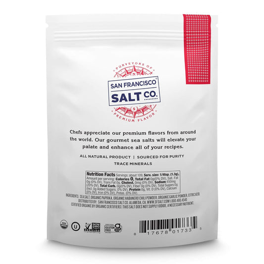 Organic Sriracha Sea Salt 5 Oz. Pouch By San Francisco Salt Company