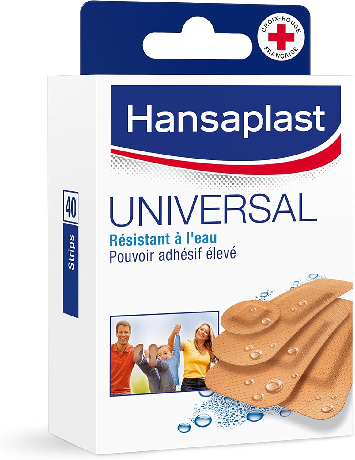 Hansaplast Boîte De 40 Pansements Universal Lavables Assortis 4 Tailles