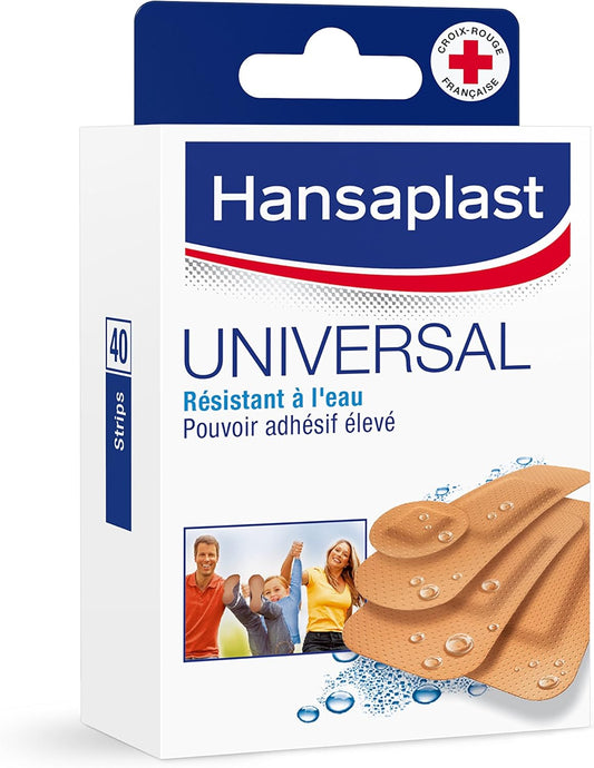 Hansaplast Boîte De 40 Pansements Universal Lavables Assortis 4 Tailles