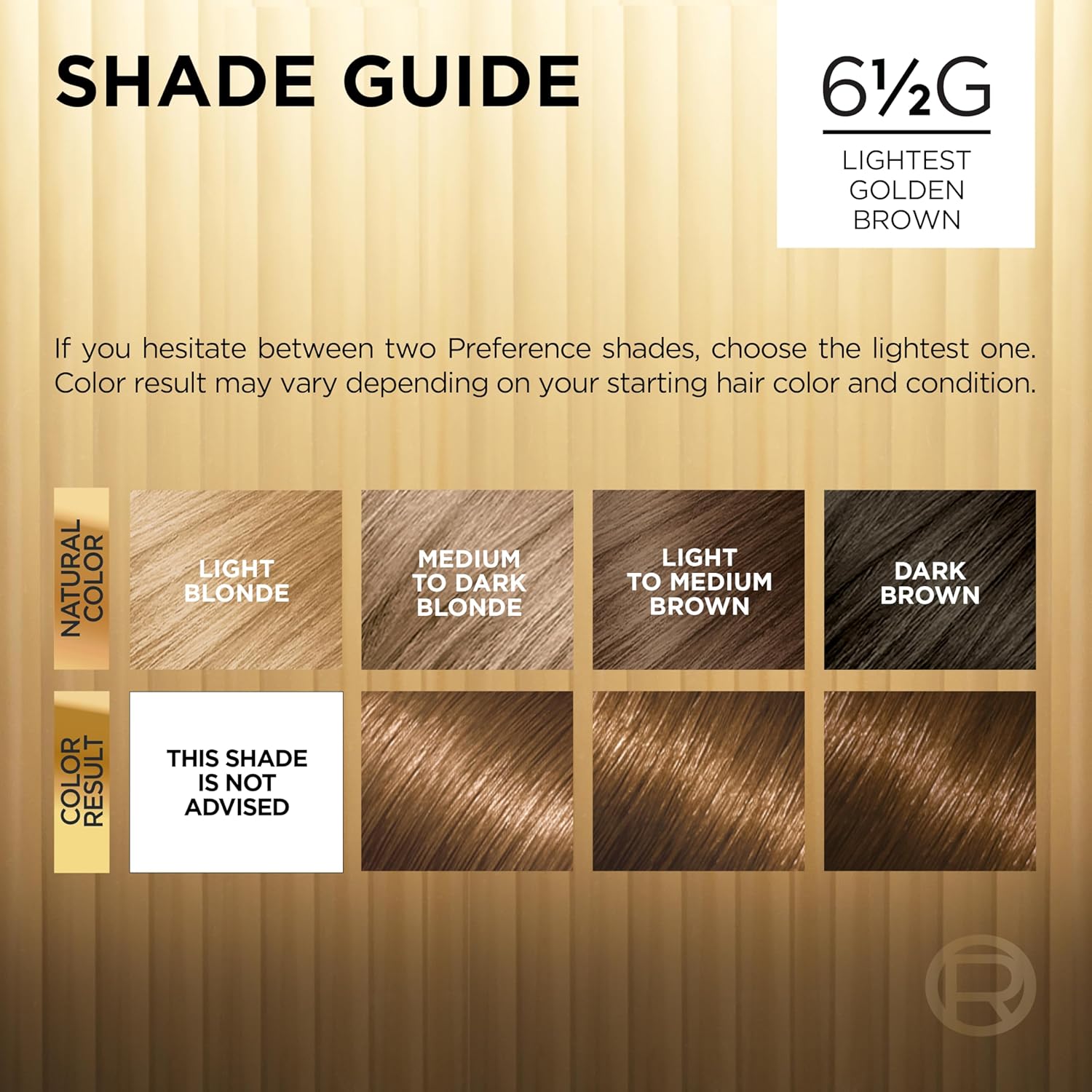 L'Oreal Paris Superior Preference Fade-Defying + Shine Permanent Hair Color, 6.5G Lightest Golden Brown, Pack of 1, Hair Dye : L Oreal Preference Lightest Golden Brown : Beauty & Personal Care