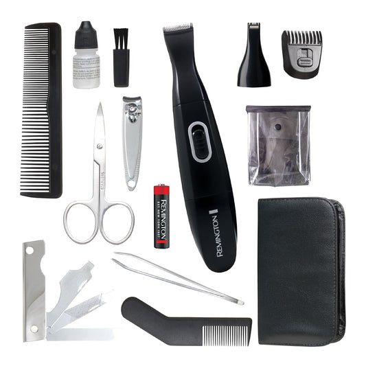 Remington Precision Grooming Travel Kit, Black