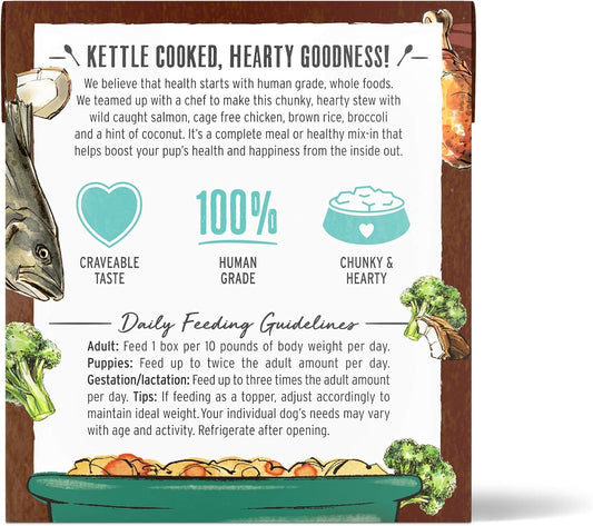 The Honest Kitchen One Pot Stews: Simmered Salmon & Chicken Stew With Brown Rice & Broccoli Wet Dog Food, 10.5 Oz X6