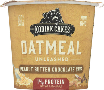 Kodiak Cakes Instant Protein Peanut Butter Chocolate Chip Oatmeal In A Cup, 2.12 Ounce