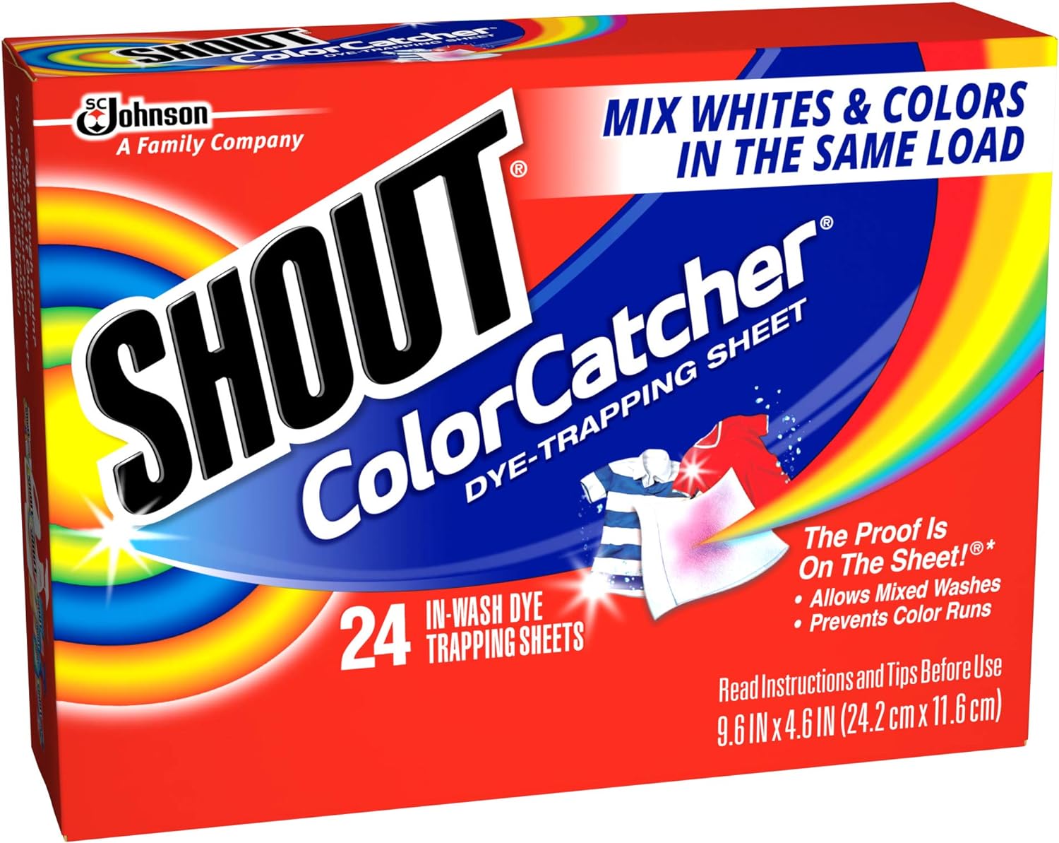 SHOUT Color Catcher, Dye-Trapping Sheets, 24 Sheets : Health & Household