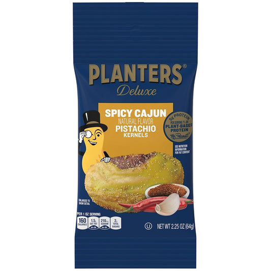 Planters Spicy Cajun Pistachio Kernels, 2.25 Oz Pack (Pack Of 10)