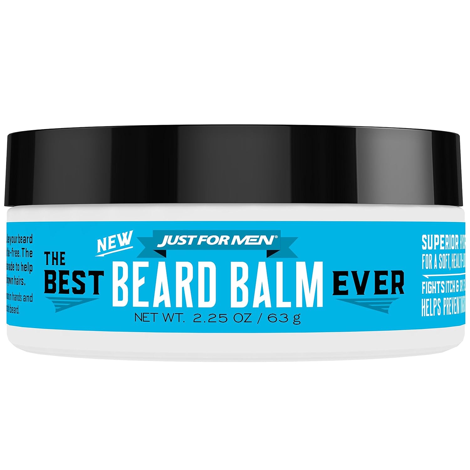 Just For Men The Best Beard Balm Ever, Stlying Balm With Oatmeal, Aloe, Chamomile, And Jojoba Oil, 2.25 Fluid Ounce