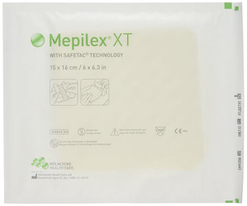 Mepilex 211360 Specialist Foam Silicone Dressing, Non Bordered, 15 Cm X 16 Cm (Pack Of 5)