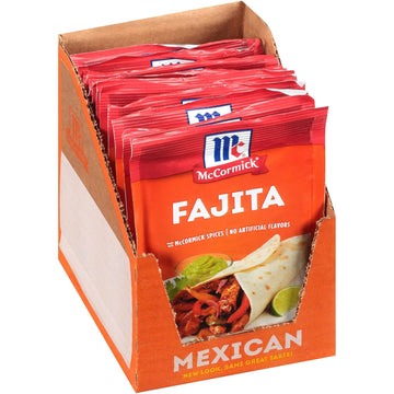 Mccormick Fajita Seasoning Mix, 1.12 Oz (Pack Of 12)