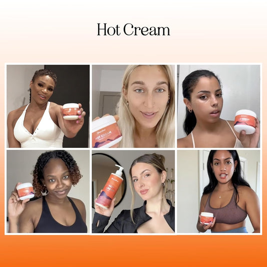 Hot Firming Lotion Sweat Enhancer - Skin Tightening Cream For Stomach Fat And Cellulite - Sweat Cream For Better Workout Results - Long Lasting Moisturizing Pre And Post Workout Massage Lotion