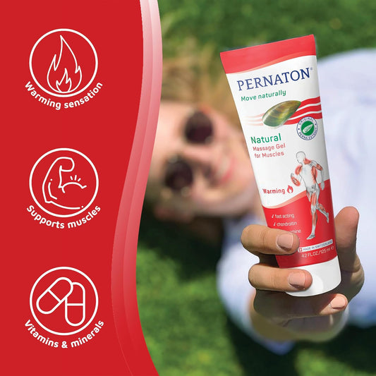 Pernaton Natural Warming Gel For Muscle Massage, Green Lipped Mussel Gel Supports Natural Muscle Relaxation, With Original Perna Extract, 125Ml