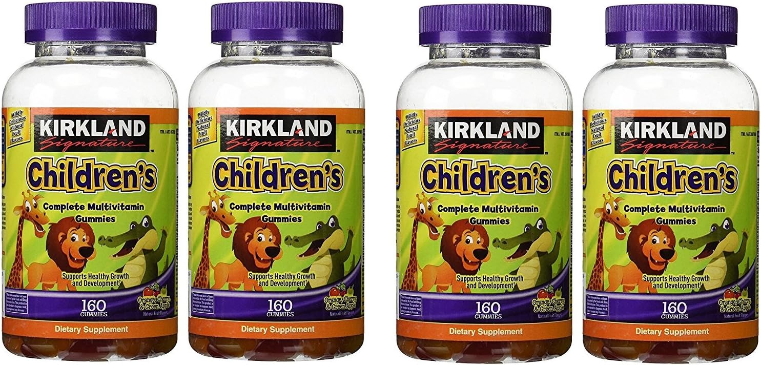 Kirkland Signature Xgjngn Childrens Complete Multivitamin Gummies, 160 Count (4 Pack)