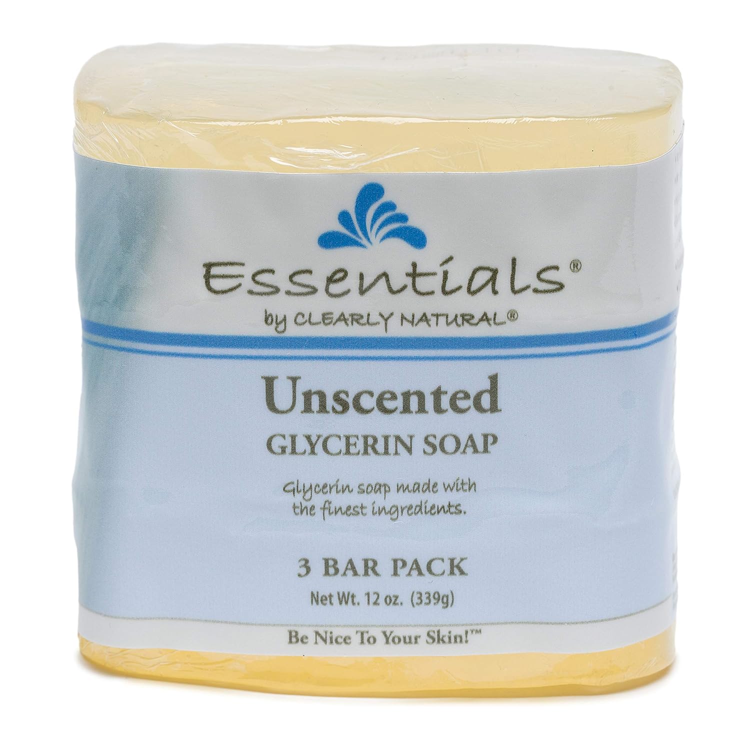 Clearly Natural, Glycerine Soap, Unscented, 4 Oz