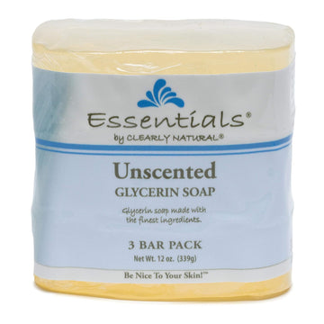 Clearly Natural, Glycerine Soap, Unscented, 4 Oz