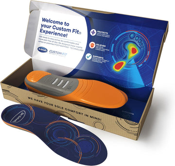 Dr. Scholl'S Custom Fit Comfort Insoles, Low Arch Support Shoe Inserts For Women Size 5.5-6 | Men 4.5-5, Full Length Insoles Men Women, Superior All Day Comfort And Plantar Fasciitis Relief. Cf710