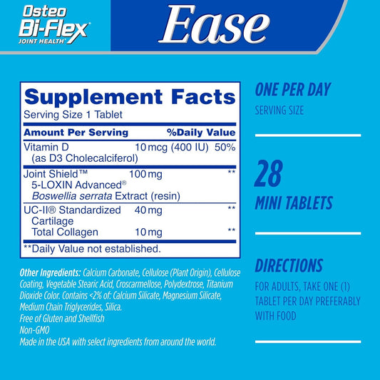 Osteo Bi-ex Joint Health Ease Advanced Triple Action Mini Tabs - 28 ct, Pack of 3