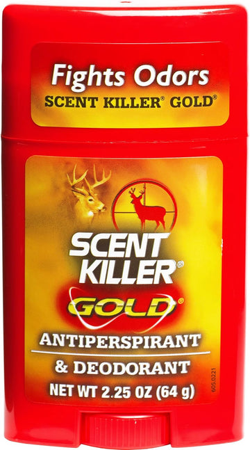 Scent Killer Gold Unscented Deodorant and Antiperspirant for Hunting Scent Control