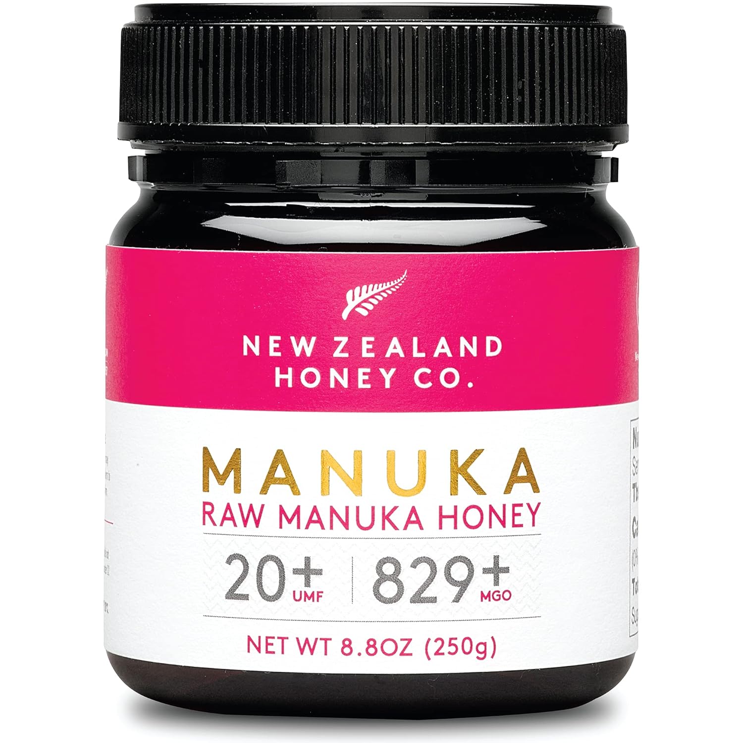 New Zealand Honey Co. Raw Manuka Honey Umf 20+ | Mgo 829+, Umf Certified / 8.8Oz