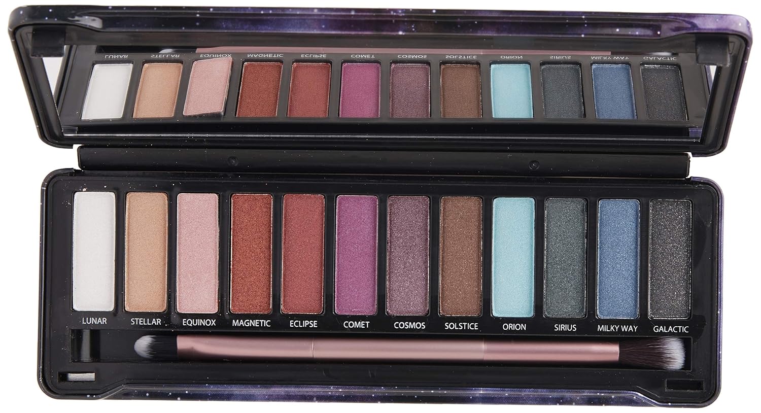 Okalan Cosmic Eye Shadow Palette- Pigmented Metallic Shades- Shimmery Eye Shadow : Beauty & Personal Care