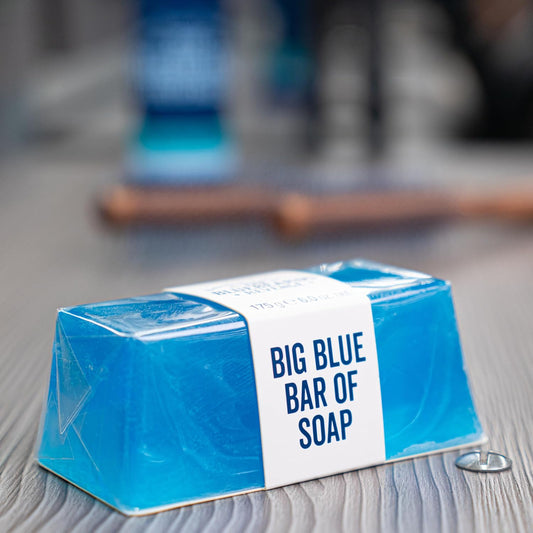 The Bluebeards Revenge, Big Blue Hand And Body Soap Bar For Men, Vegan Friendly And Low Waste Soap Bar, 175G