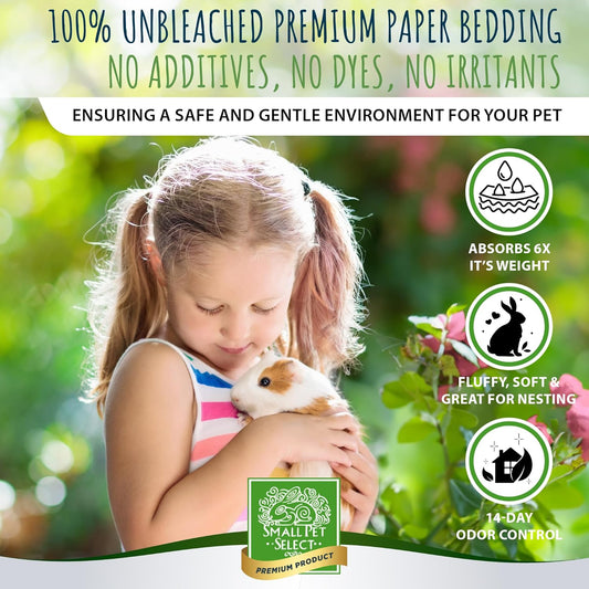 Small Pet Select - Natural Paper Bedding With Real Rose Petals, 56L