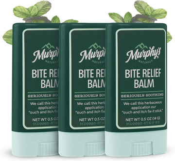 Murphy’S Naturals Insect Bite Relief Balm, Travel-Friendly, Soothes Bug Bites With Plant-Based Oil, Fast-Acting, Easy Application, 0.75Oz
