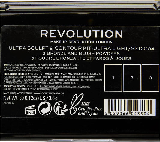 Makeup Revolution C01 Sculpt & Contour Kit, 11 G
