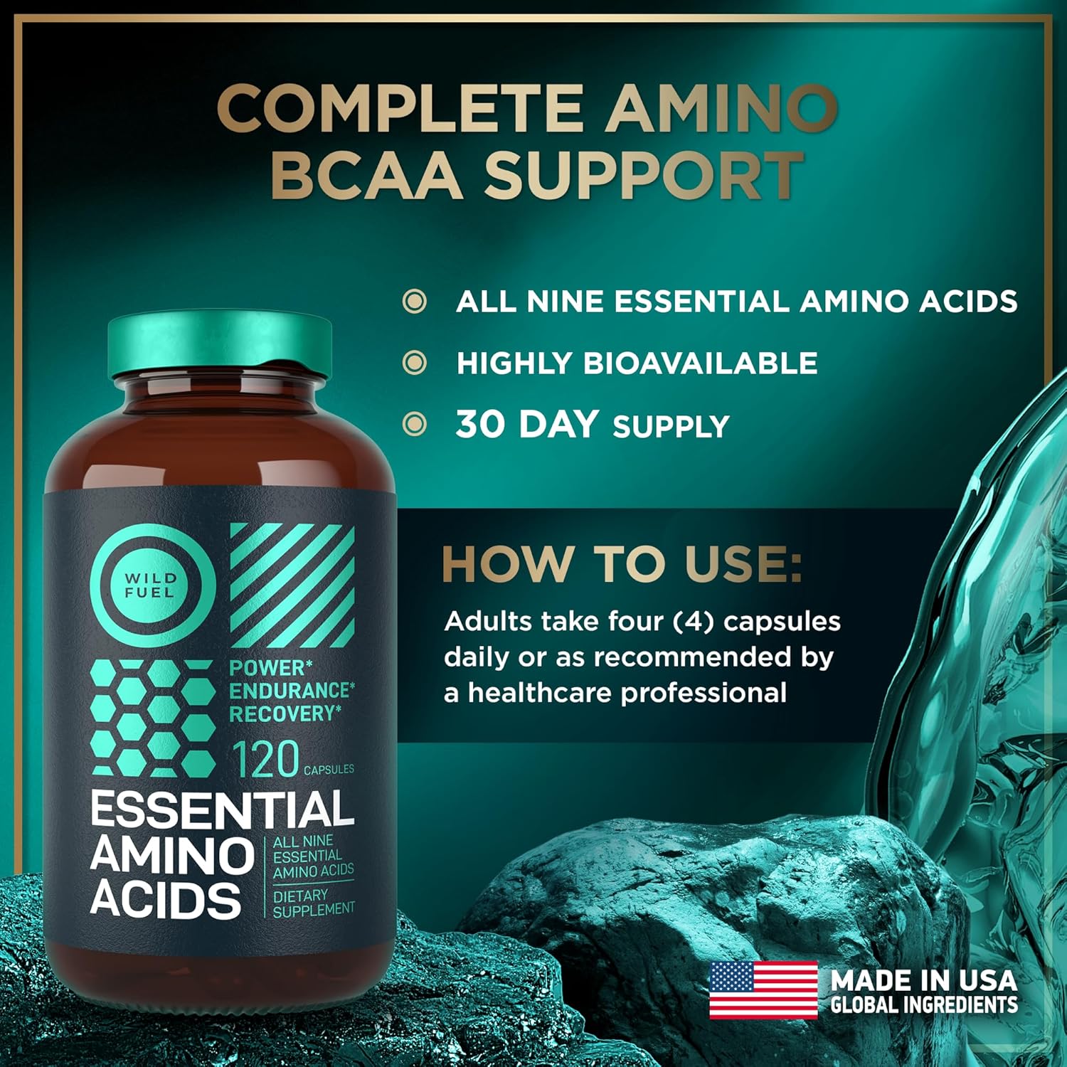 Fadogia Agrestis And Tongkat Ali Supplement - 600Mg Fadogia Agrestis For Men, 500Mg Longjack Tongkat Ali, Ashwagandha Maca Fenugreek Complex - Muscle Strength, Energy, Mood Support - 120 Capsules : Health & Household
