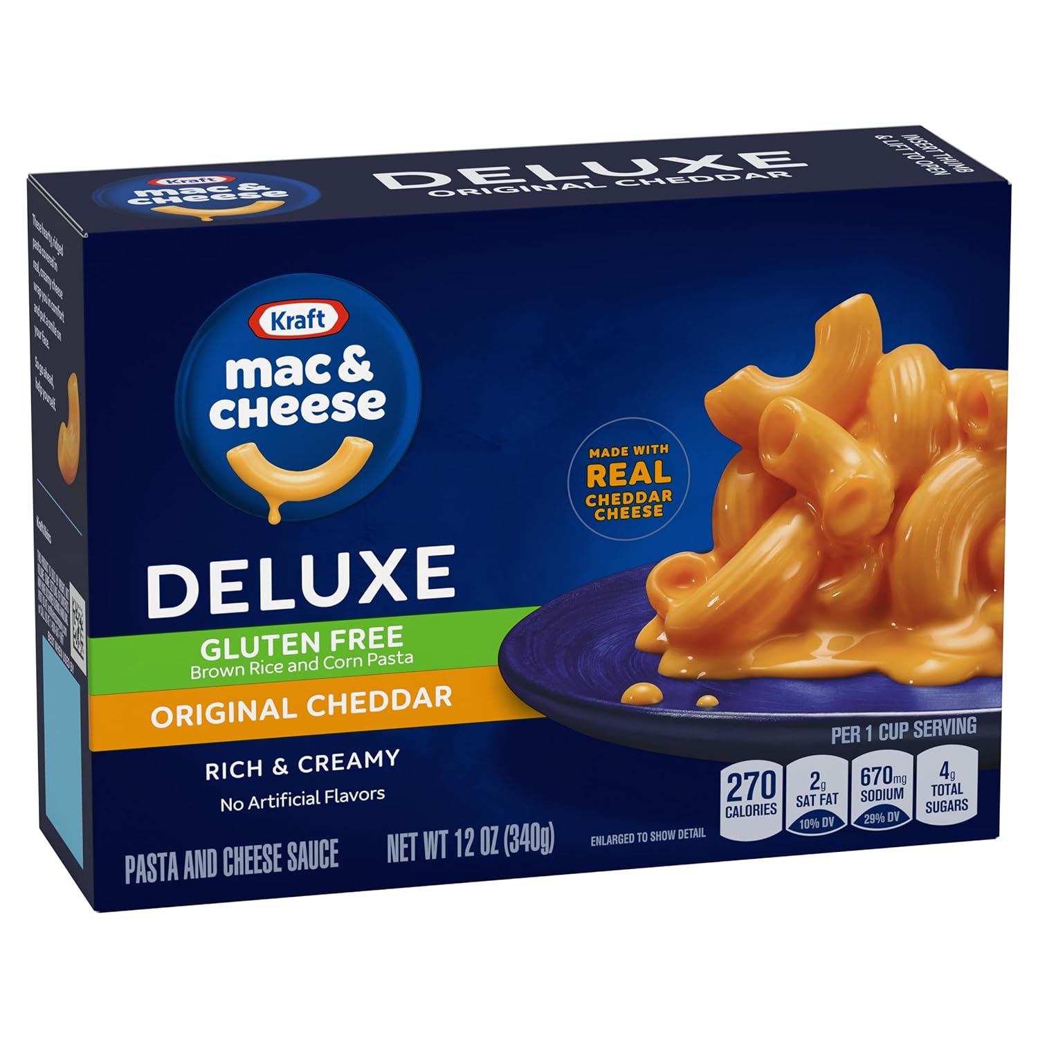 Kraft Deluxe Gluten Free Mac & Cheese Dinner, 12 oz Box : Everything Else