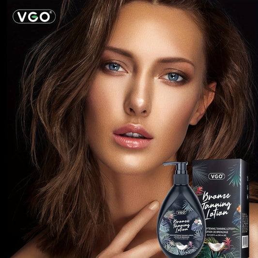 Vgo Coconut Surge Natural Bronzer Tanning Lotion Cruelty Free, Gluten Free, Mineral Oil Free, Dha Free For All Skin Type, 300 Ml / 10.15 Oz