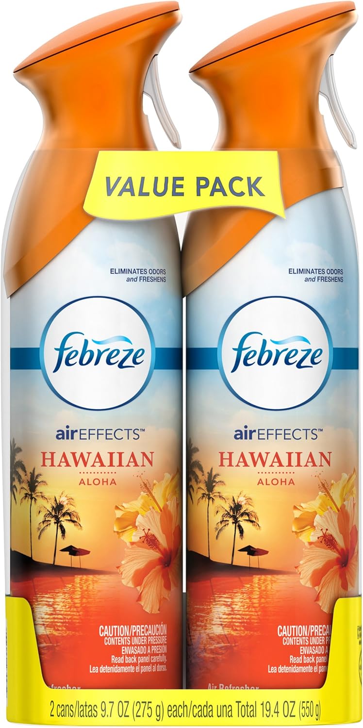 Febreze Air Effects Air Freshener, Hawaiian Aloha, 19.4 oz 2 pack