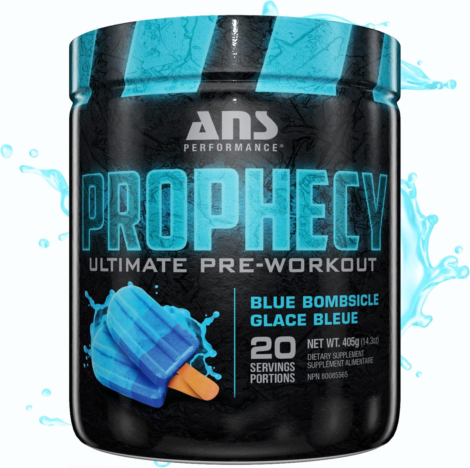 Prophecy Pre Workout Powder (20 Servings, 14.5 Oz) – Gluten Free Pre-Workout Formula - Energy & Strength - Sugar Free- Increase Power & Workout Volum (Blue Bombsicle)
