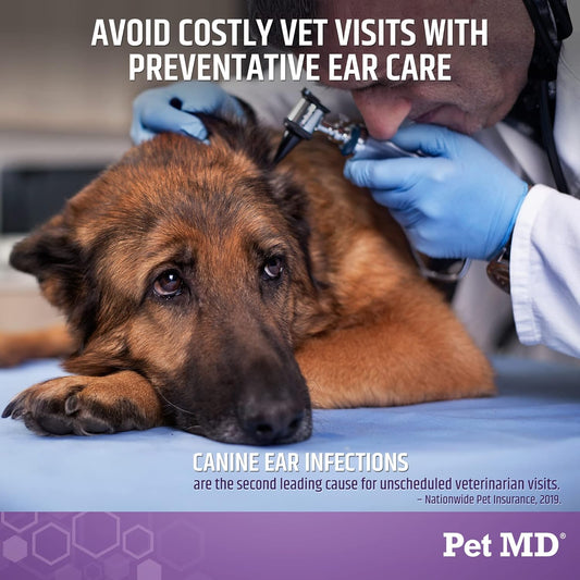 Pet Md Veterinary Tris Ear Flush + Riley'S Calming Peanut Butter For Dogs