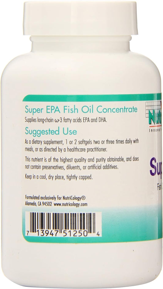 Nutricology Super Epa, Softgels, 60-Count