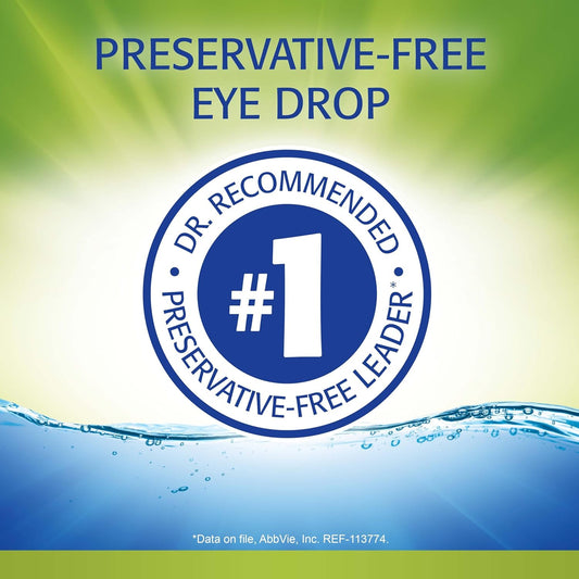 Refresh Relieva Xtra Preservative-Free Tears Lubricant Eye Drops, 0.33 Fl Oz (10 Ml) (Pack Of 2)