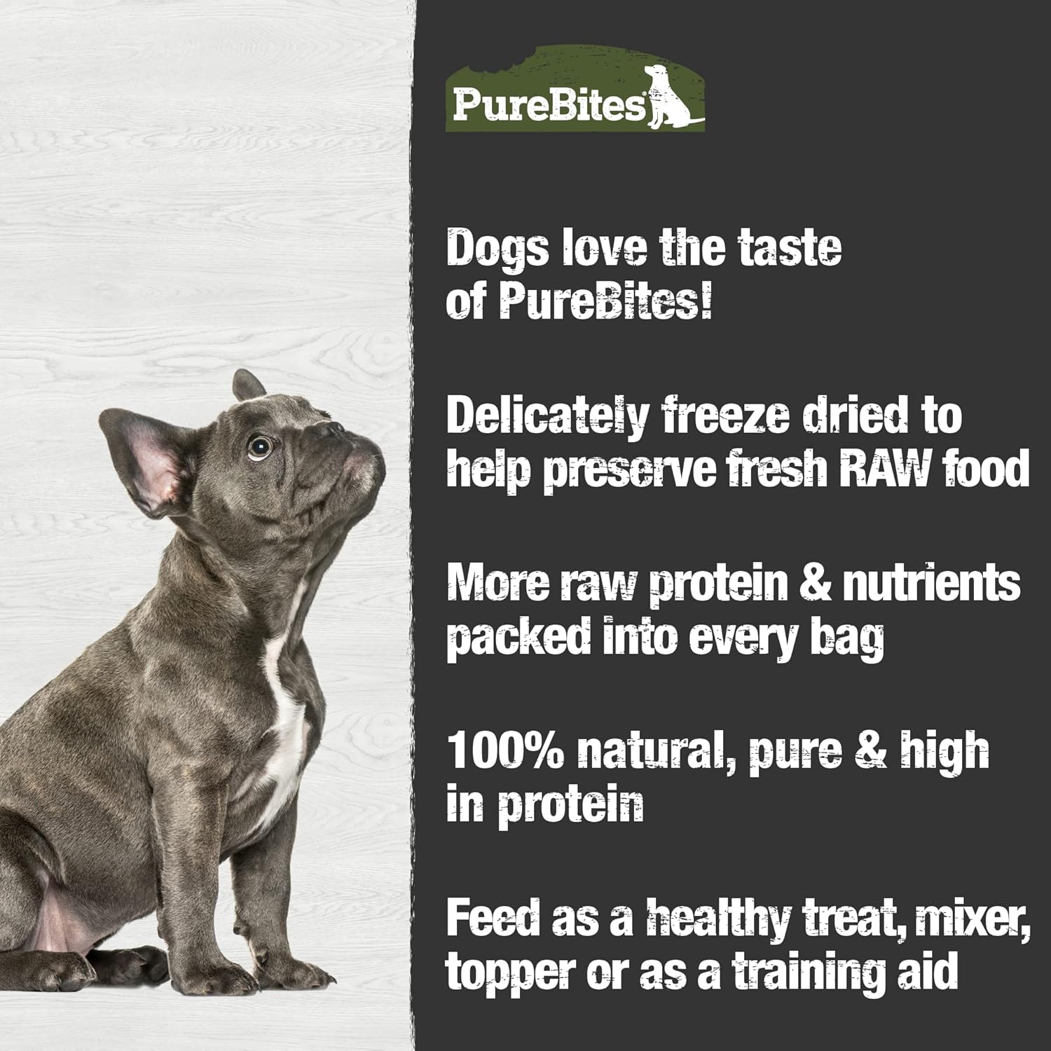 PureBites Beef Freeze Dried Dog Treats, 1 Ingredient, Made in USA, 26oz (Packaging may vary) : Tools & Home Improvement