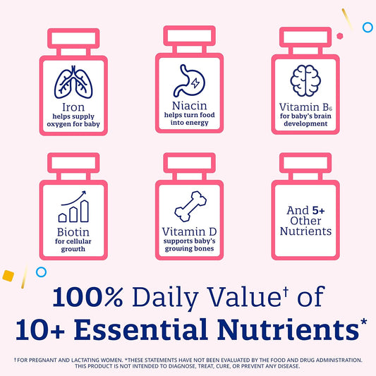 Enfamil Enfamom Prenatal Vitamin & Mineral, Supplement for Women with Calcium, Vitamin D, Vitamin C, Omega 3 DHA, 30 softgels (1 month supply)