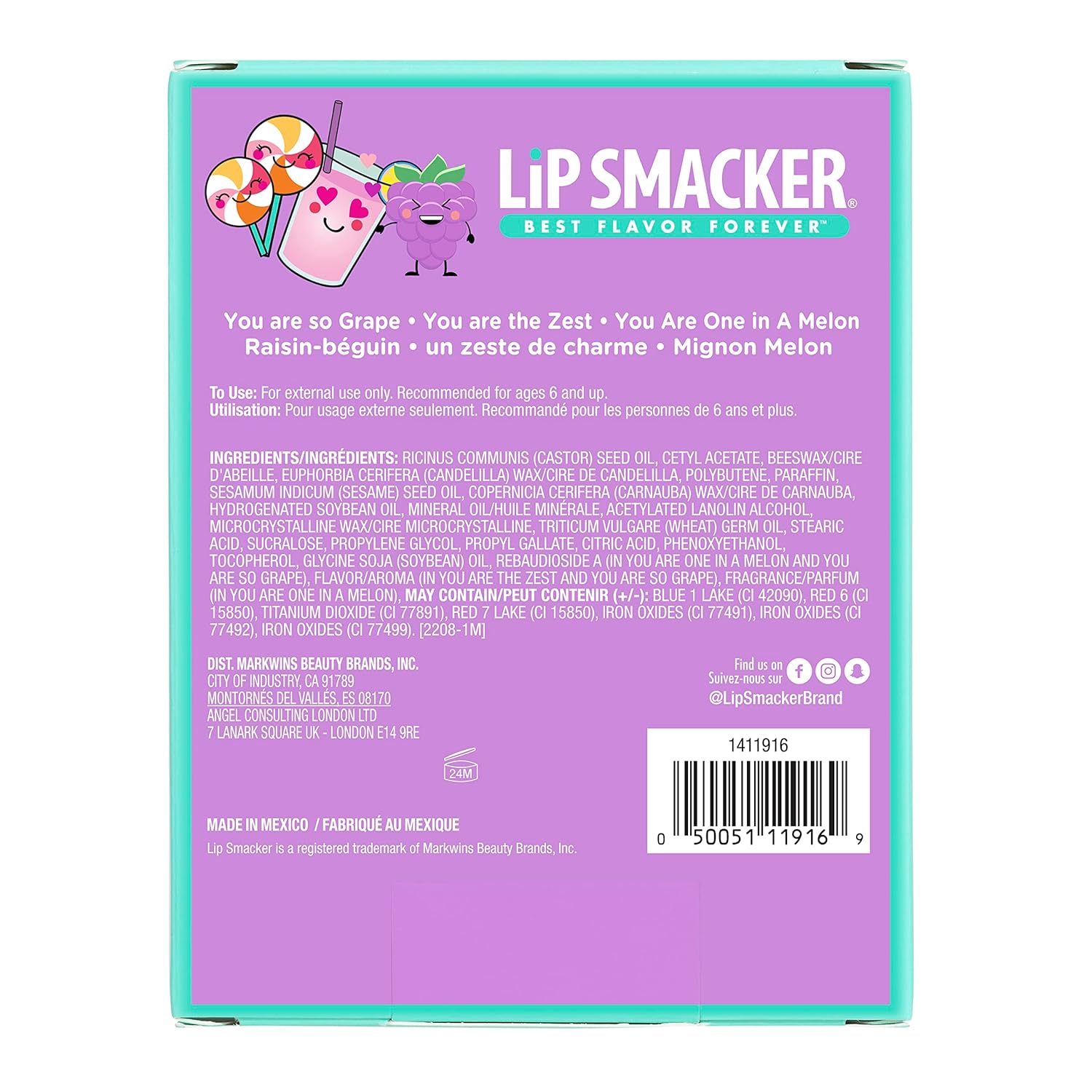 Lip Smacker Valentine's Day Collection Story Book Purple Cover