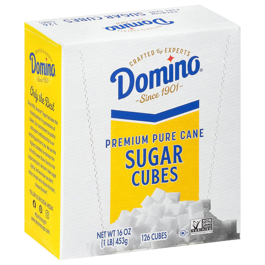 Domino Premium Pure Cane Sugar Cubes, 3 Lb E-Commerce Pack (1 Lb Box, 126 Cubes, Pack Of 3)