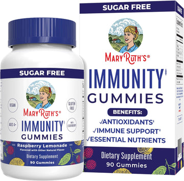 Sugar Free Immunity Gummies | Powerful Blend | Elderberry Vitamin C And Zinc | Vitamin D3 & Echinacea | Immune Support Supplement | Immune Support Gummies For Kids & Adults | Vegan | Non Gmo | 90Ct