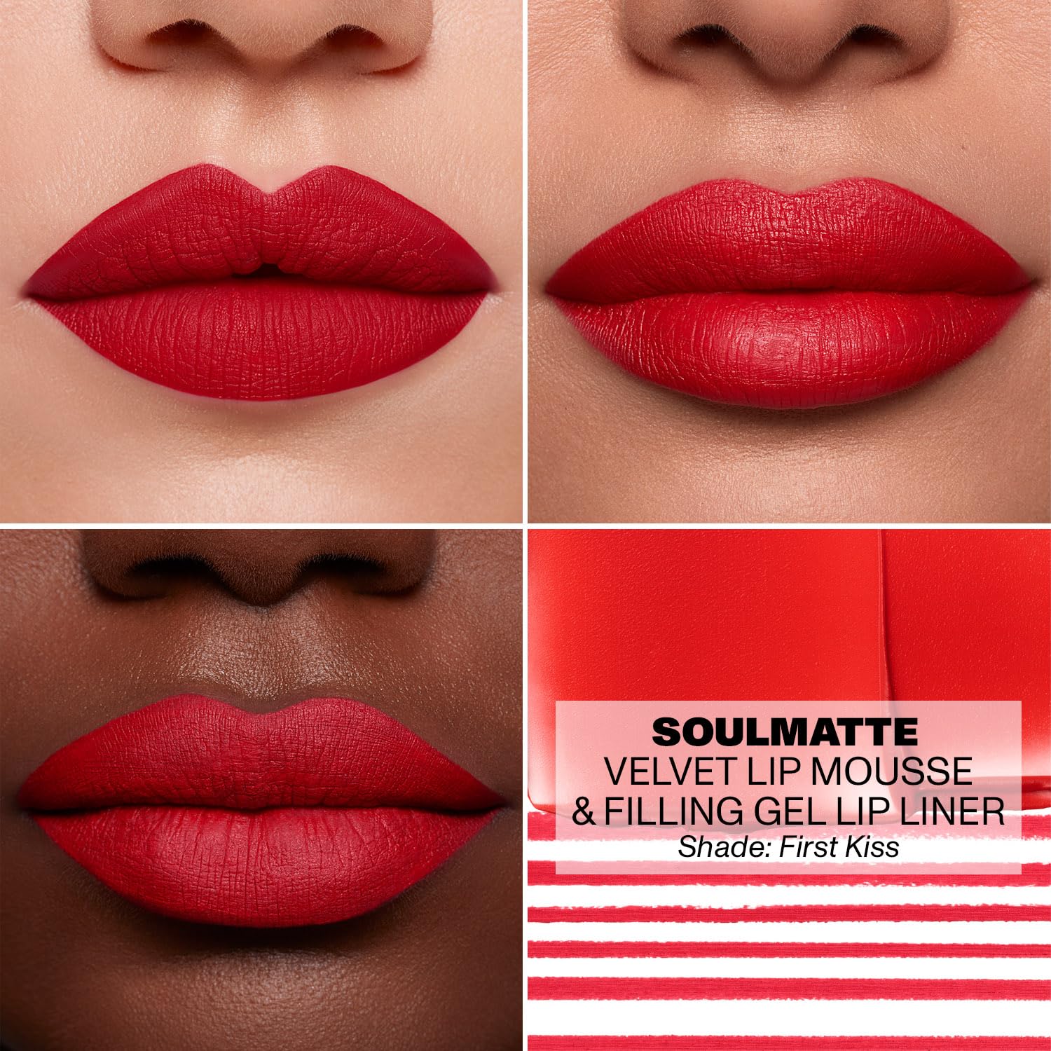 Morphe Soulmatte Filling Gel Lip Liner - Ultra Creamy Lip Liner With A Matte Formula - Defines, Contours & Reshapes Lips For A Soft Focus, Long-Lasting Finish - First Kiss (0.007 Oz) : Beauty & Personal Care